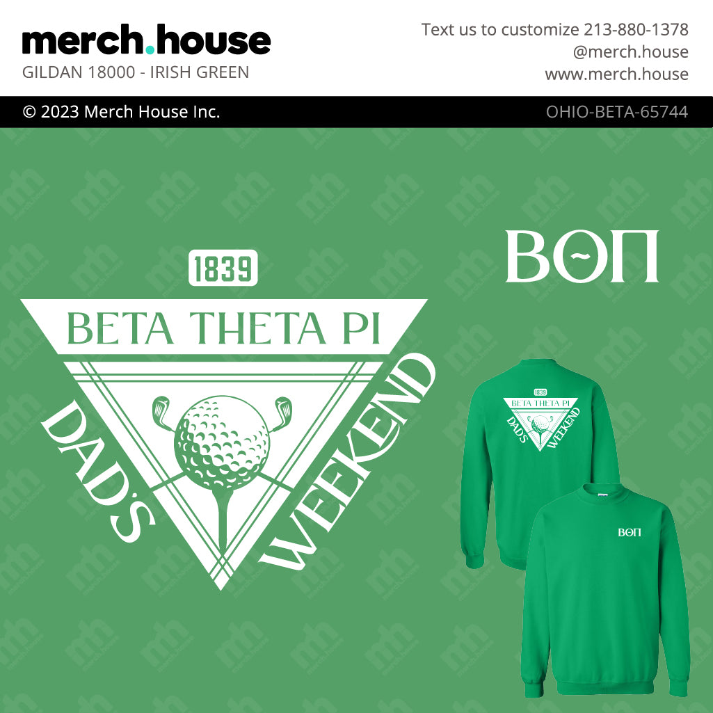 Beta Theta Pi Dad's Weekend Golf Shirt