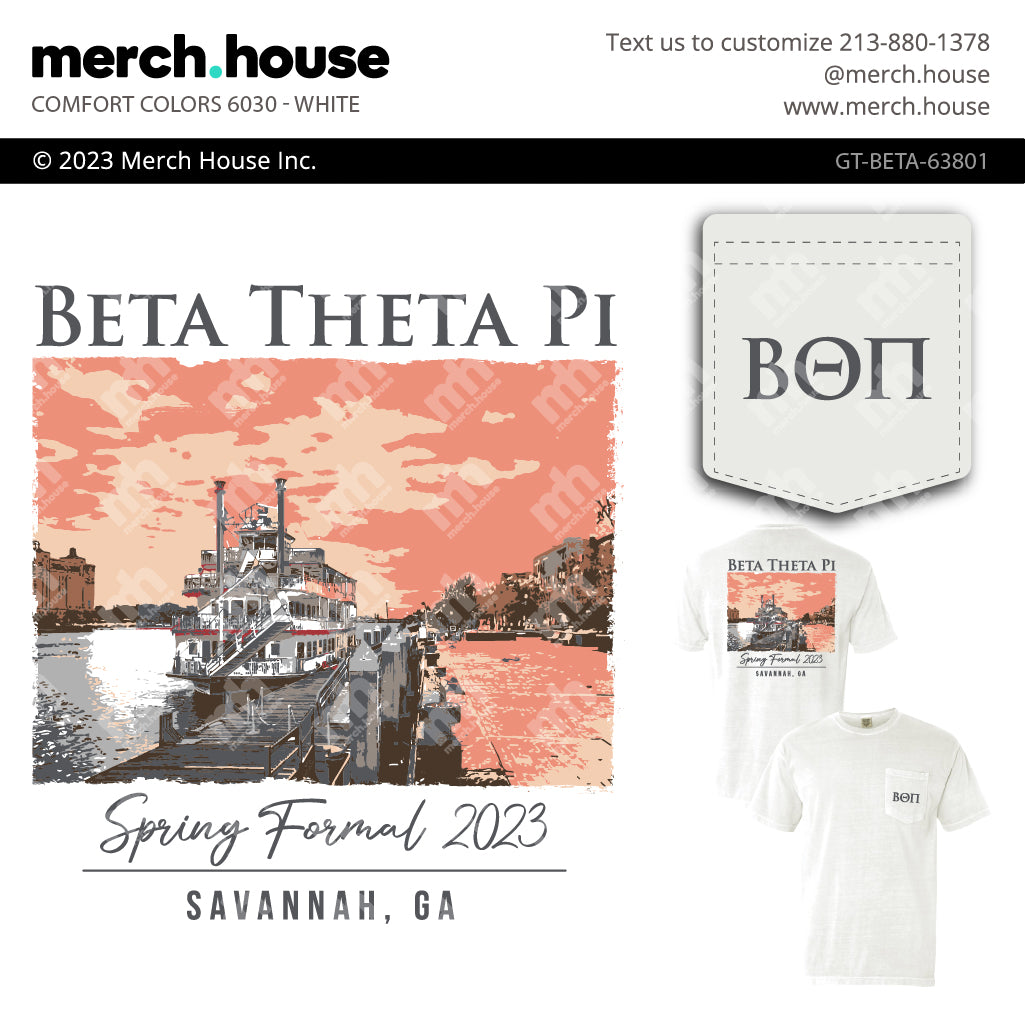 Beta Theta Pi Formal Port of Savannah Shirt