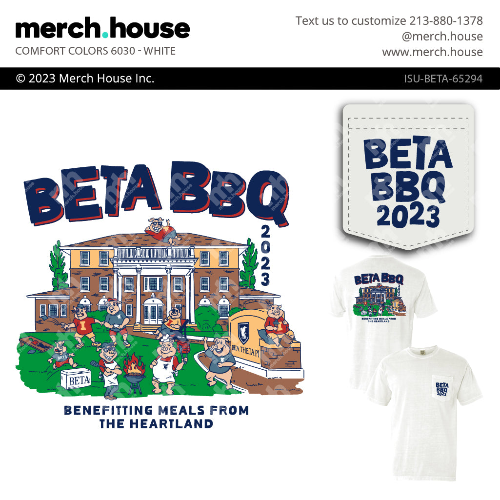 Beta Theta Pi Philanthropy Pigs BBQ Shirt