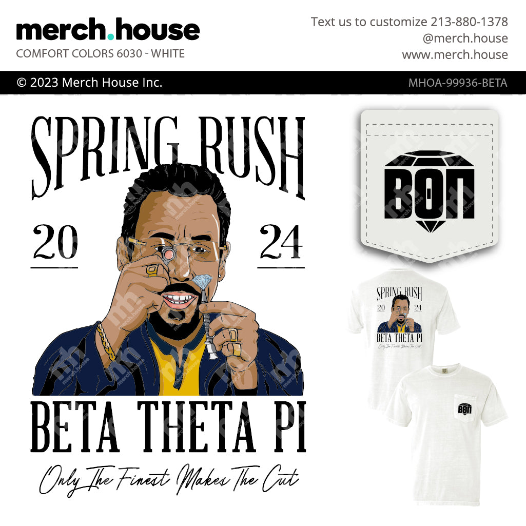 Beta Theta Pi Rush Shirt Finest Diamond