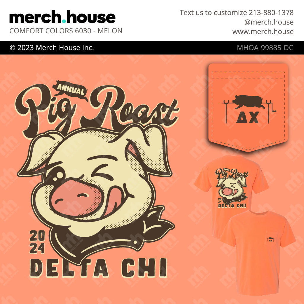 Delta Chi Philanthropy Yummy Pig Roast Shirt