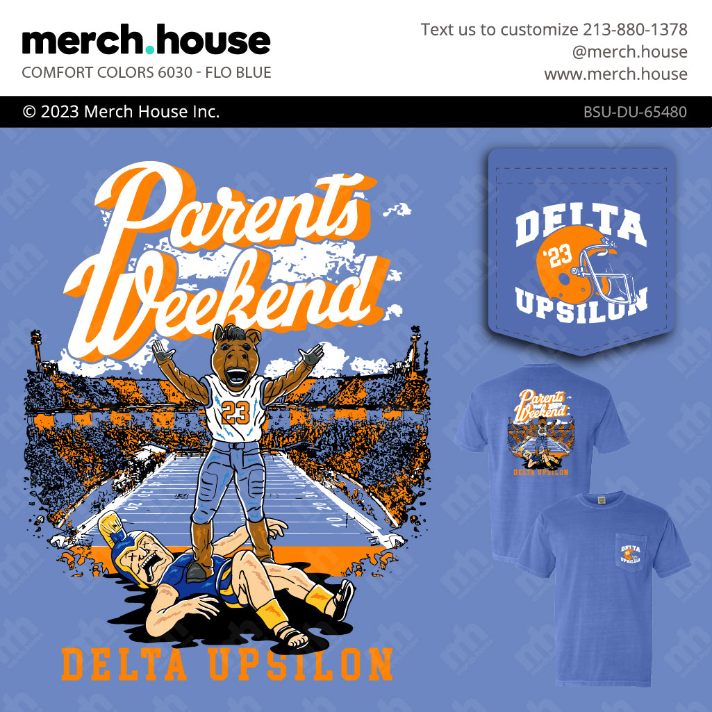 Fraternity Parents Weekend Mascot FaceOff Shirt Merch House