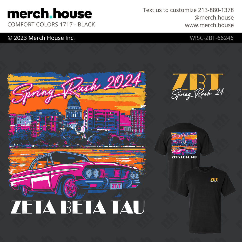 Fraternity Rush Shirt Miami Vice Car