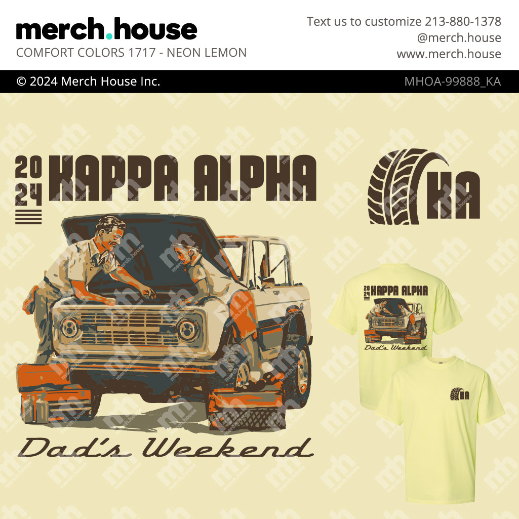 Kappa Alpha Order Dad's Weekend Vintage Broncho Shirt