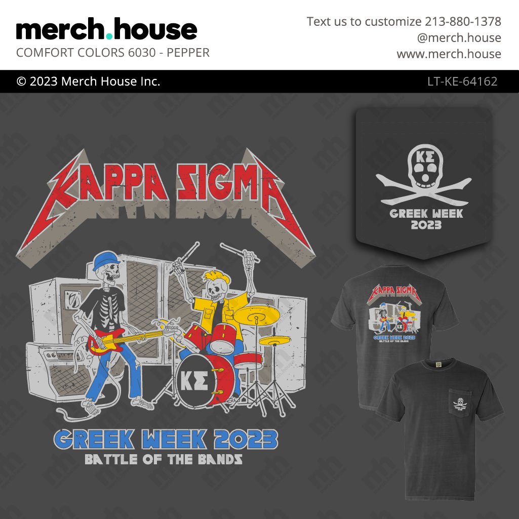 Kappa Sigma Philanthropy Skeleton Band Shirt