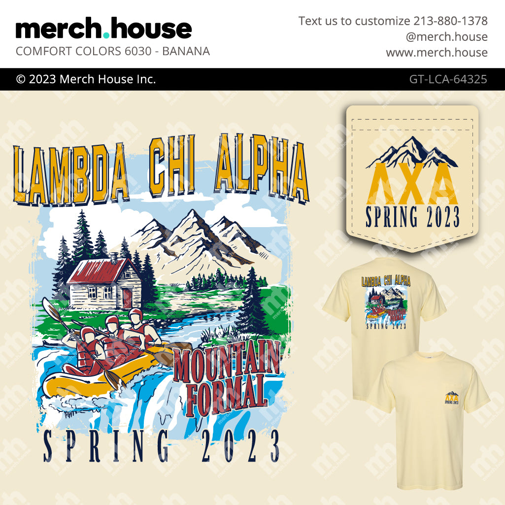 Lambda Chi Alpha Formal Cabin and Nature Spring Shirt