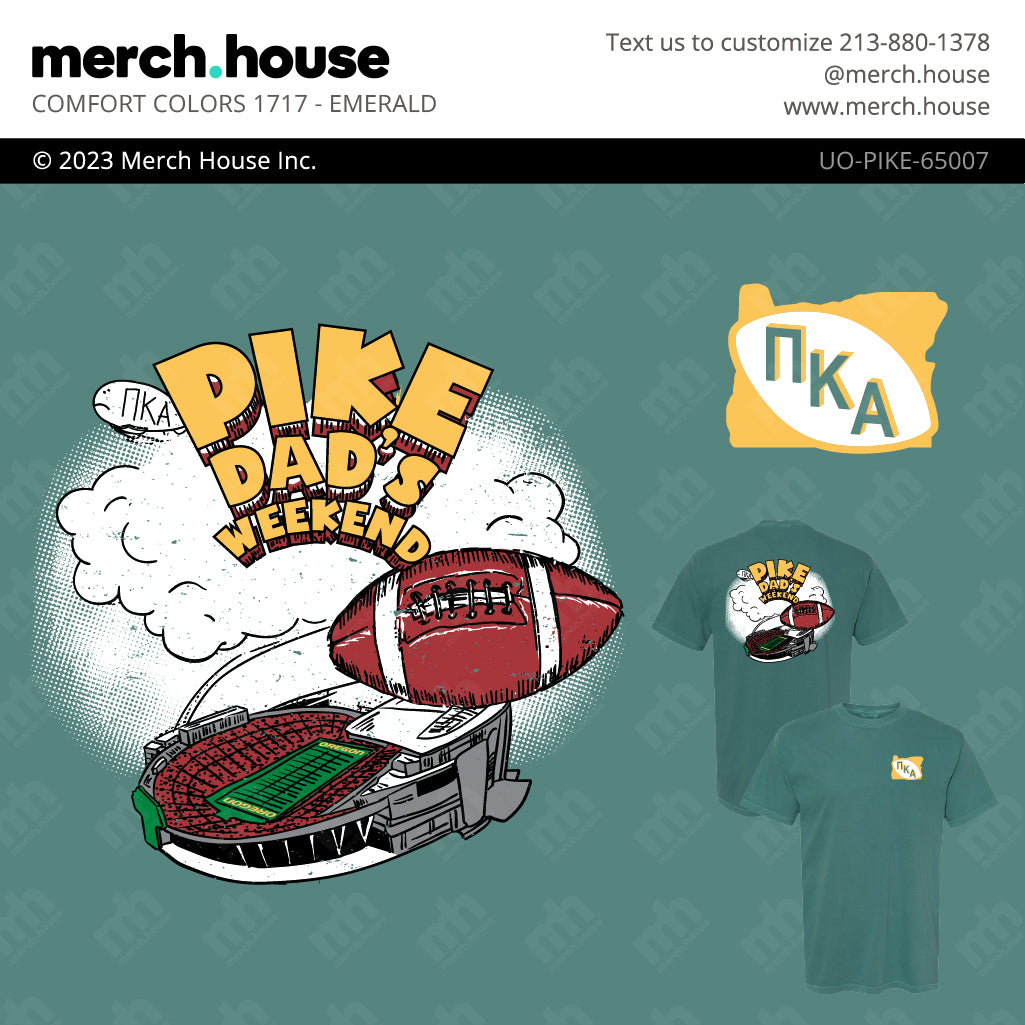 Pi Kappa Alpha Dad's Weekend Football Stadium Shirt