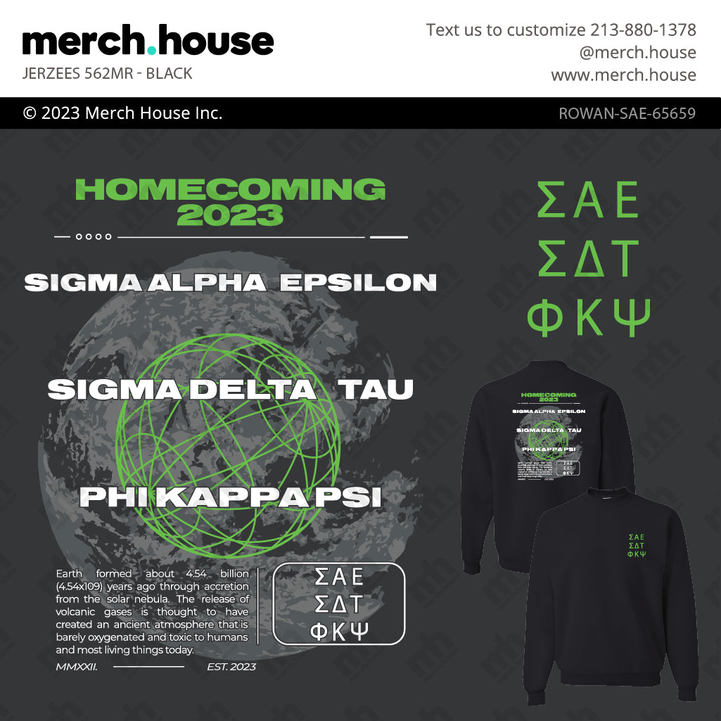 SAE Homecoming Moon Cloud System Sweater