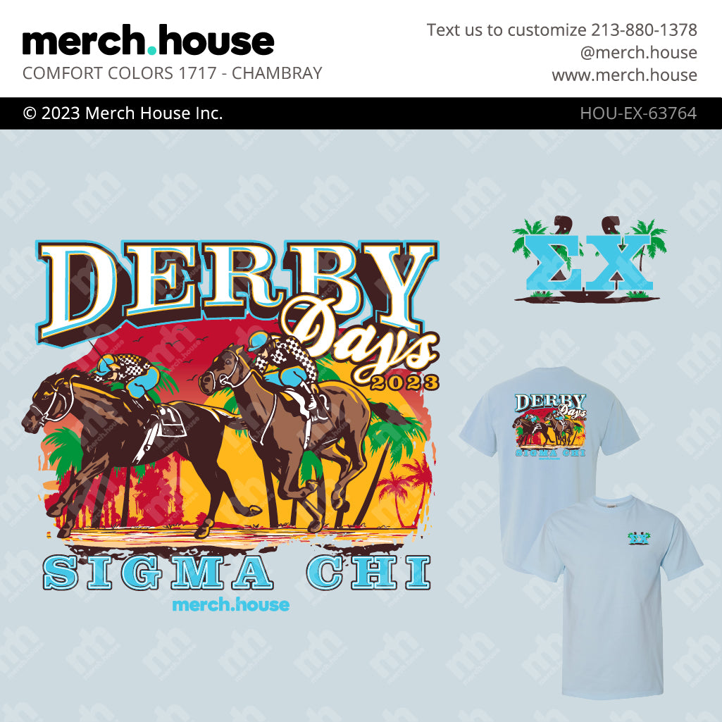 Sigma Chi Derby Days Horseback Racing Shirt
