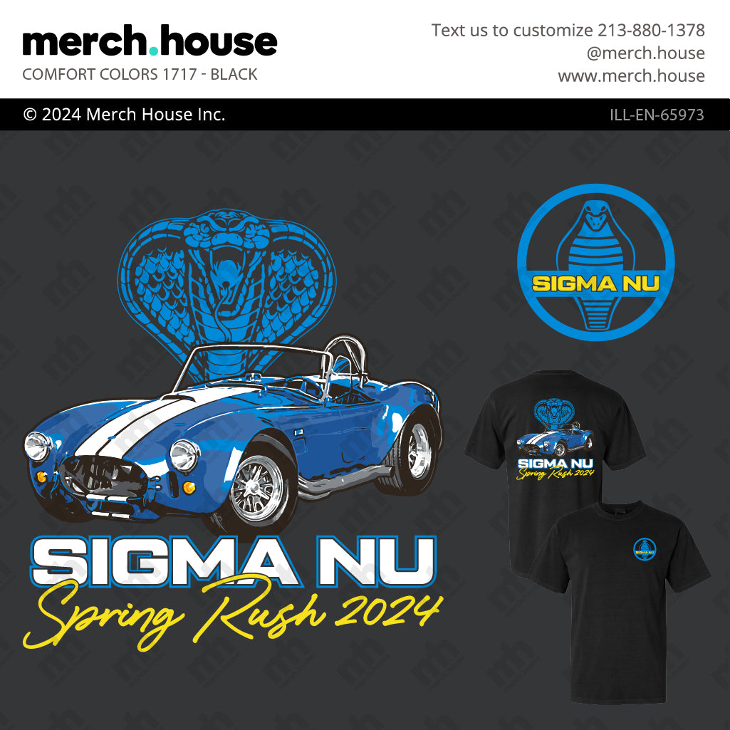 Sigma Nu Rush Shirt Cobra Convertible