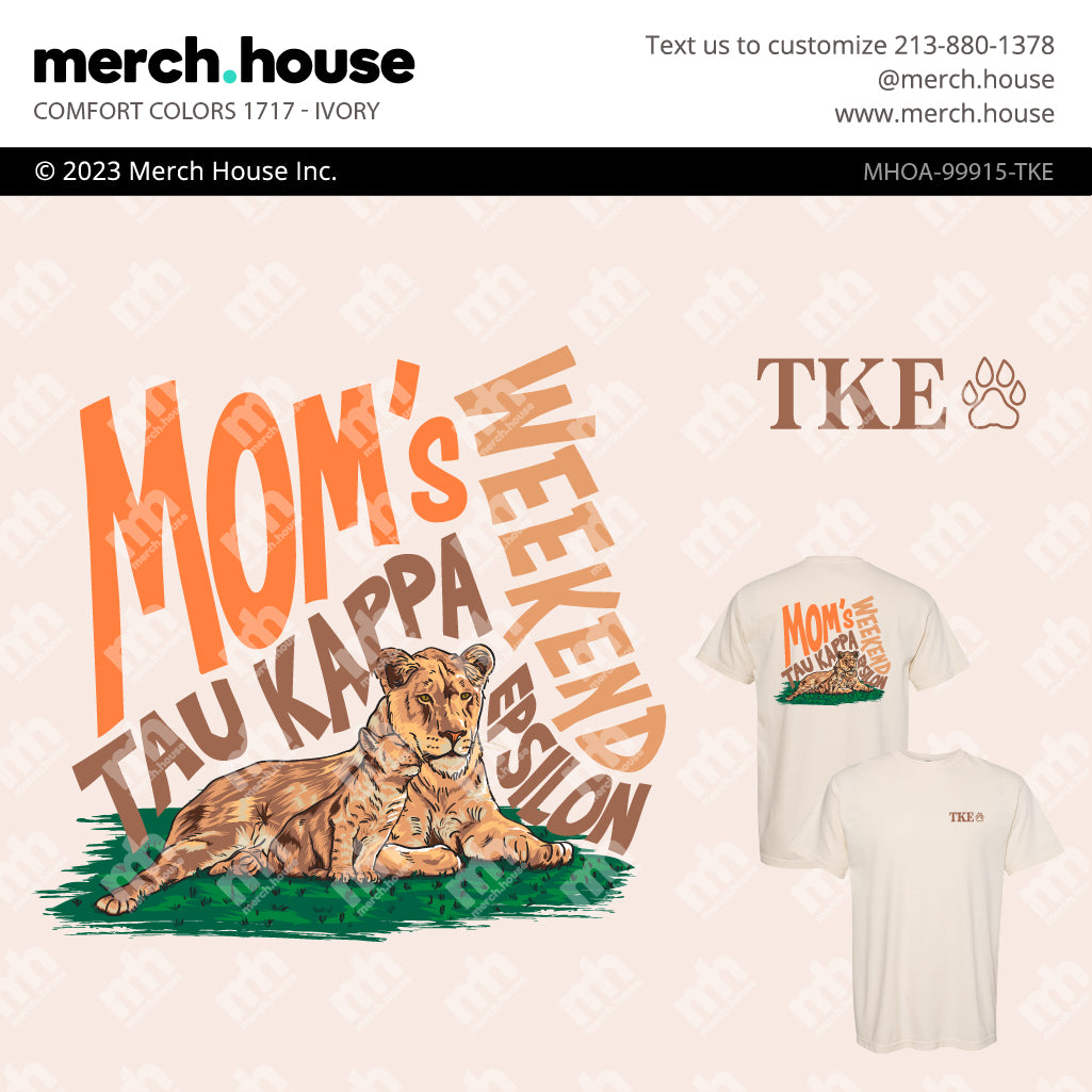 TKE Mom's Weekend Mama Lion and Cub Shirt