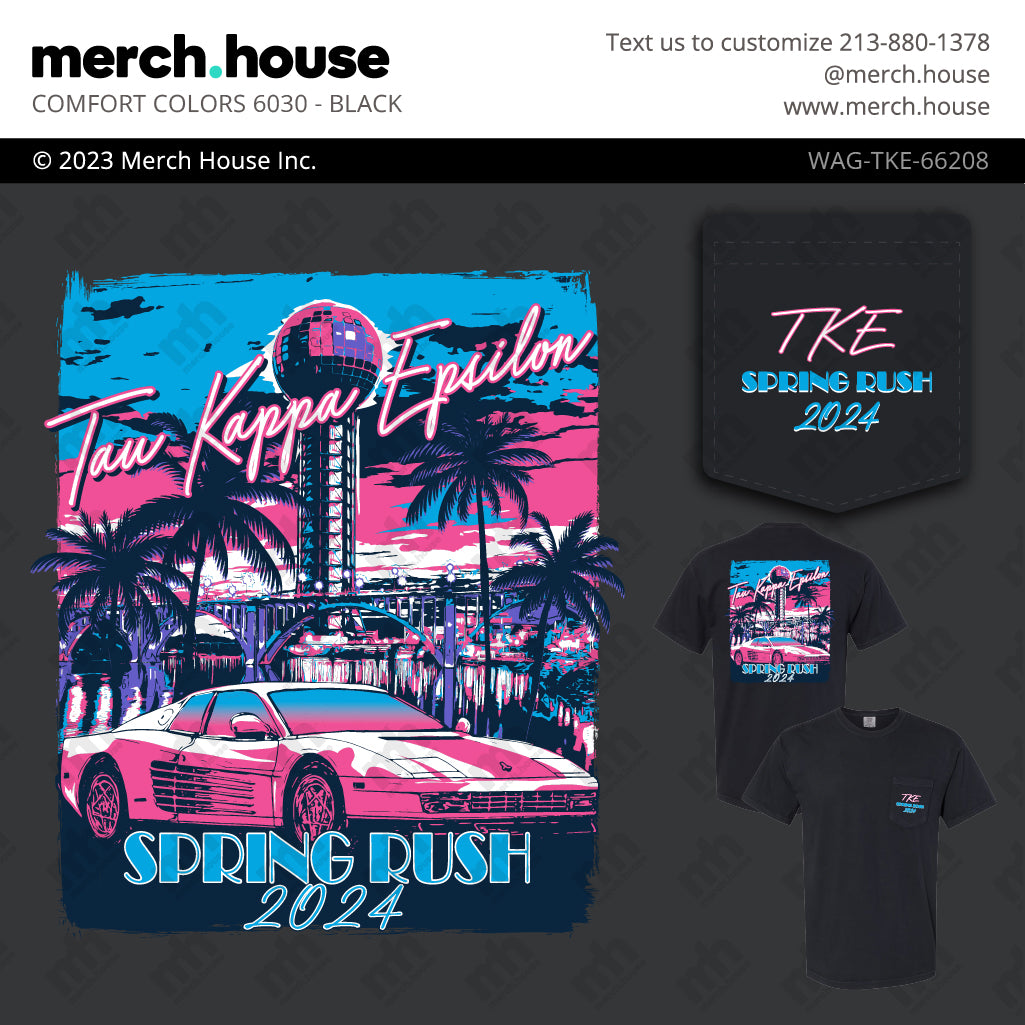 TKE Rush Shirt Miami Vice Racecar