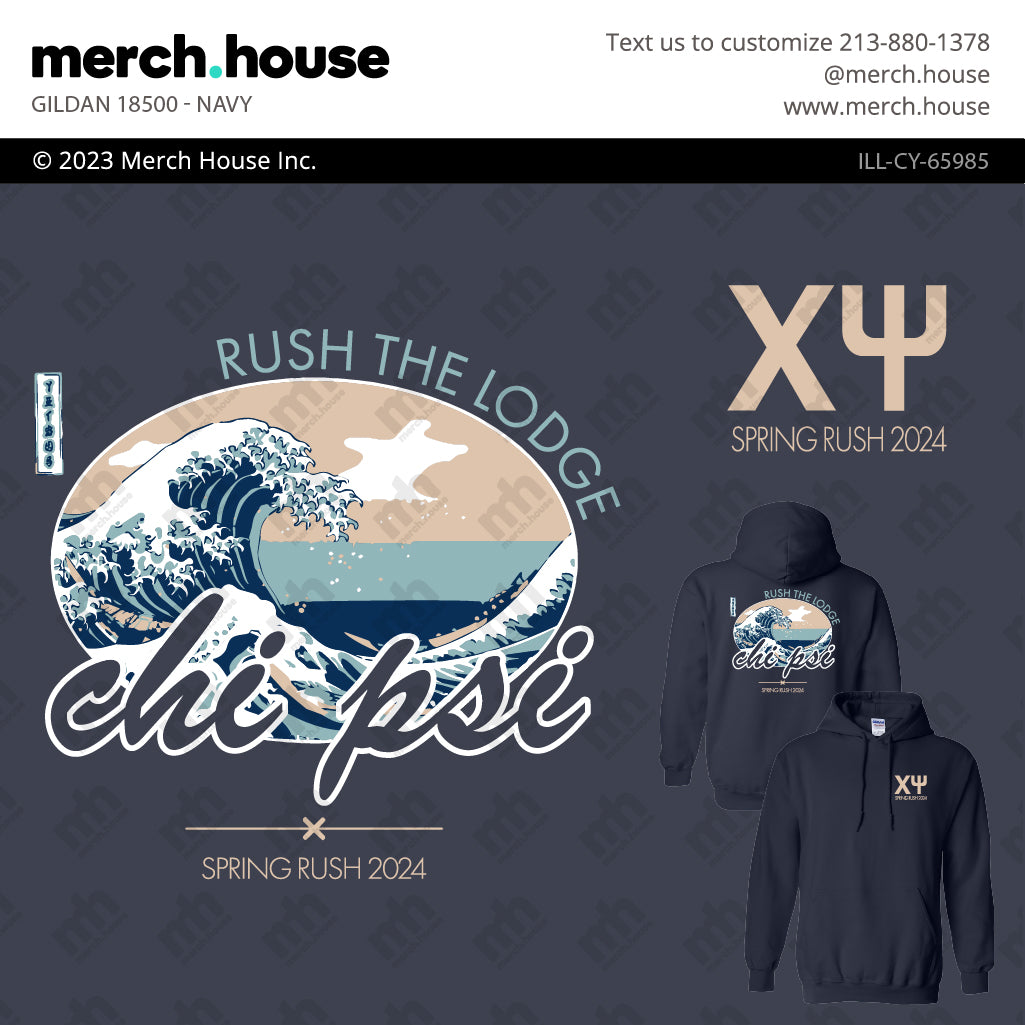 Fraternity Rush Shirt Great Waves