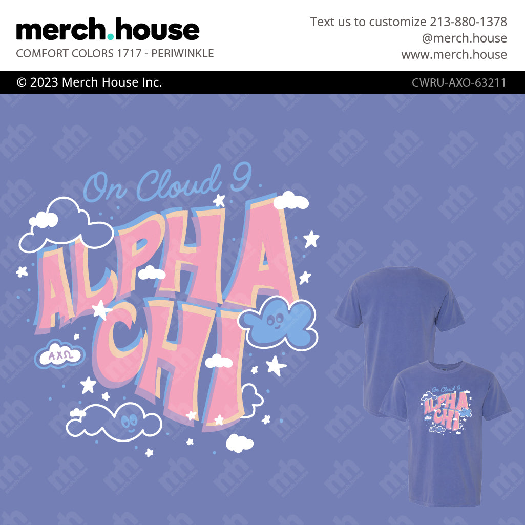 Alpha Chi Omega PR On Cloud 9 Shirt