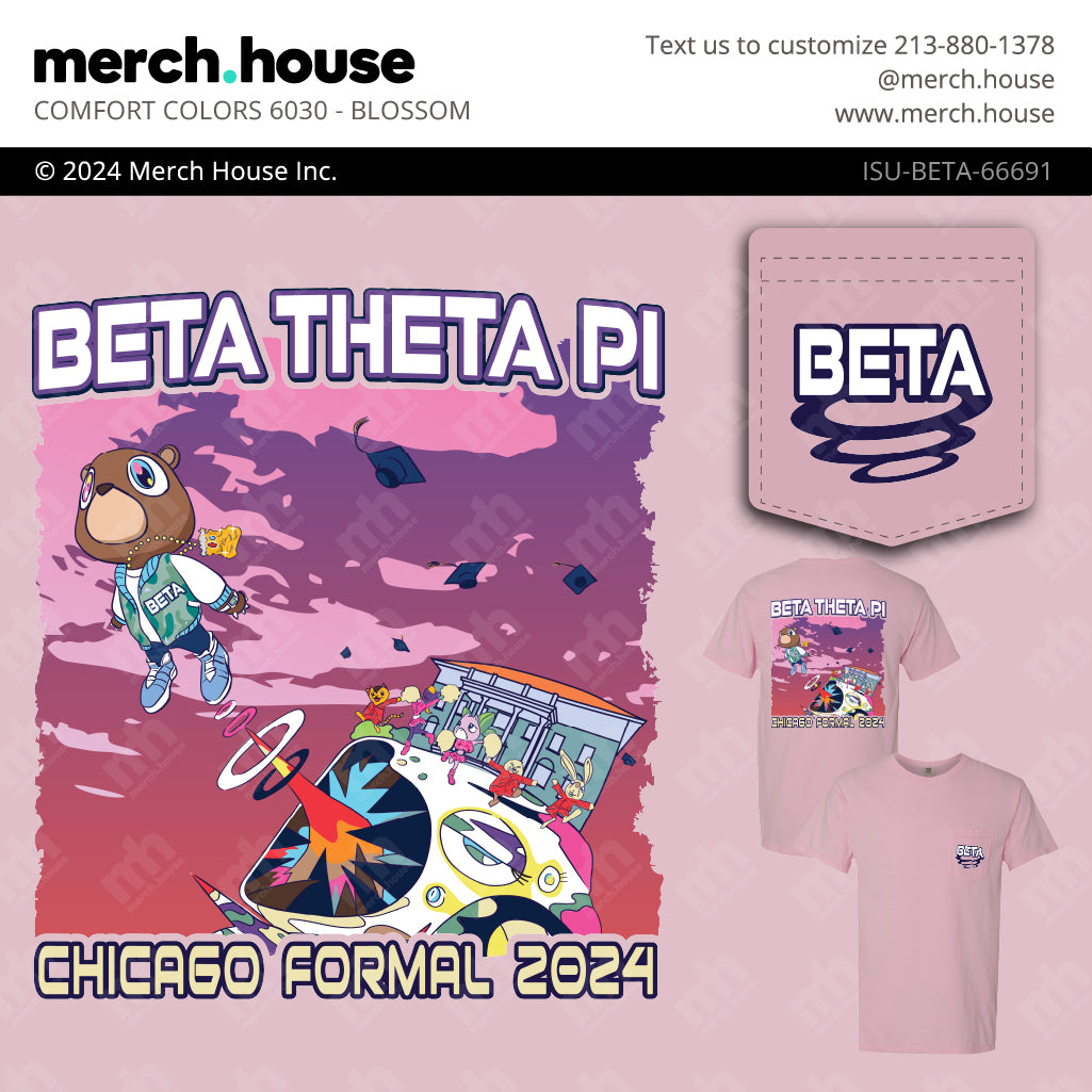Beta Theta Pi Formal Bear Chapter House Shirt
