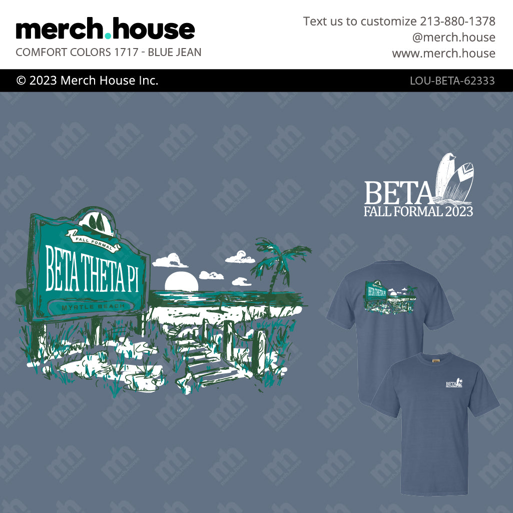 Beta Theta Pi Formal Myrtle Beach Shirt