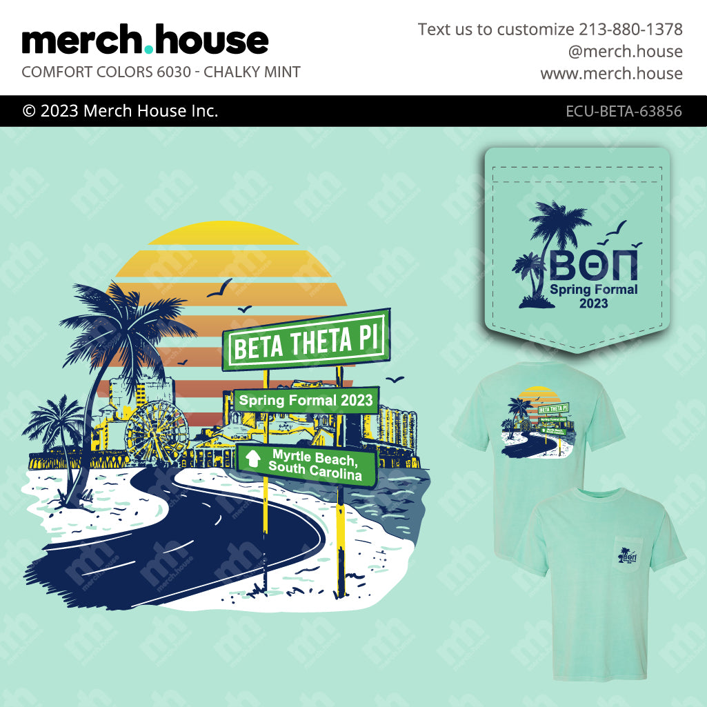 Beta Theta Pi Formal Myrtle Beach Sunset Shirt