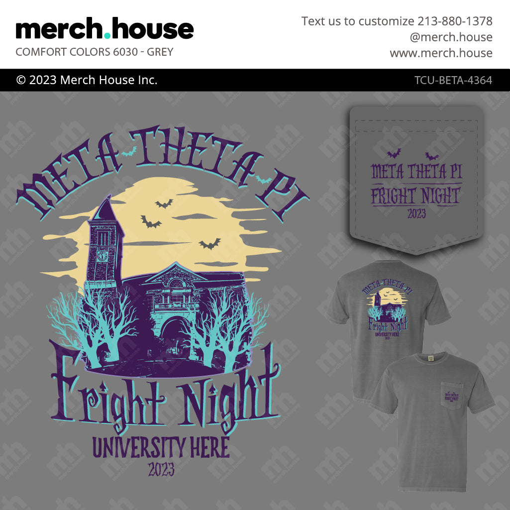 Beta Theta Pi Halloween Haunted House Shirt