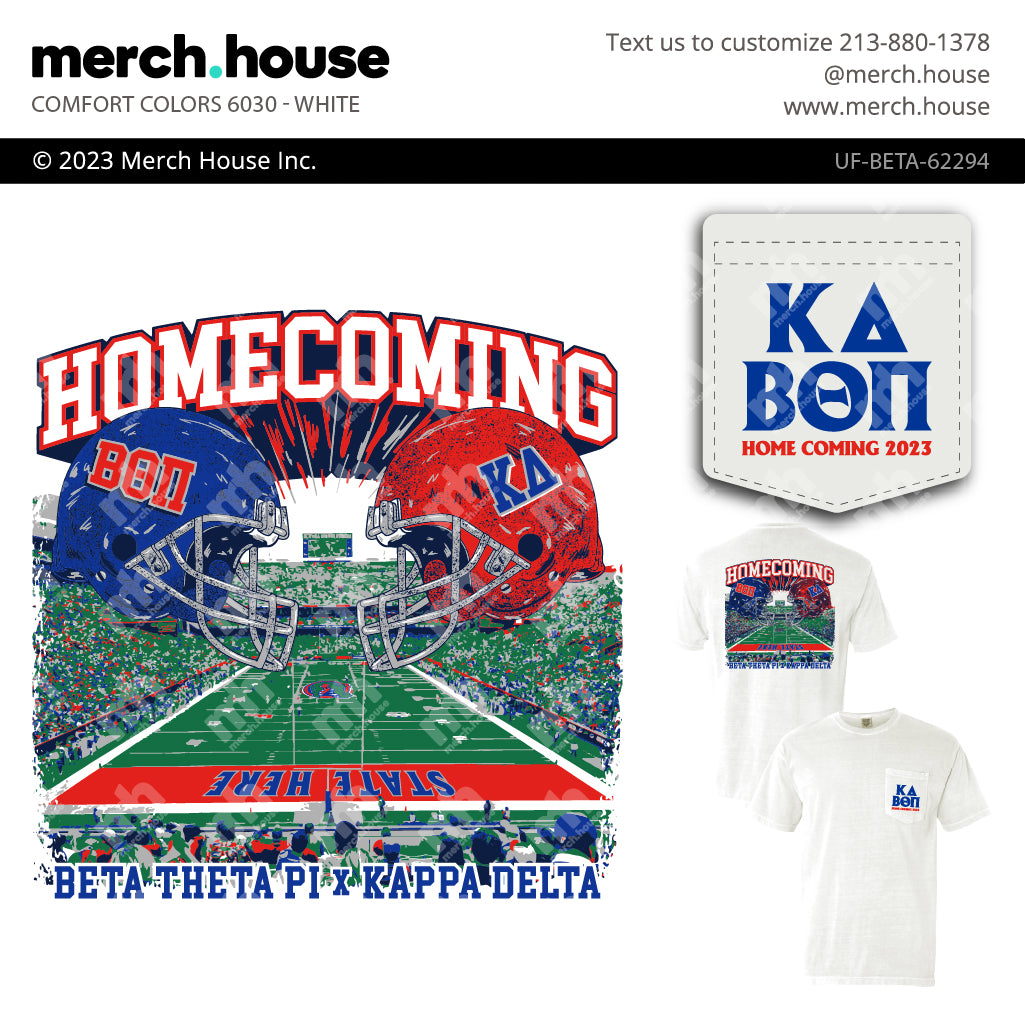 Beta Theta Pi Homecoming Stadium Helmet Shirt