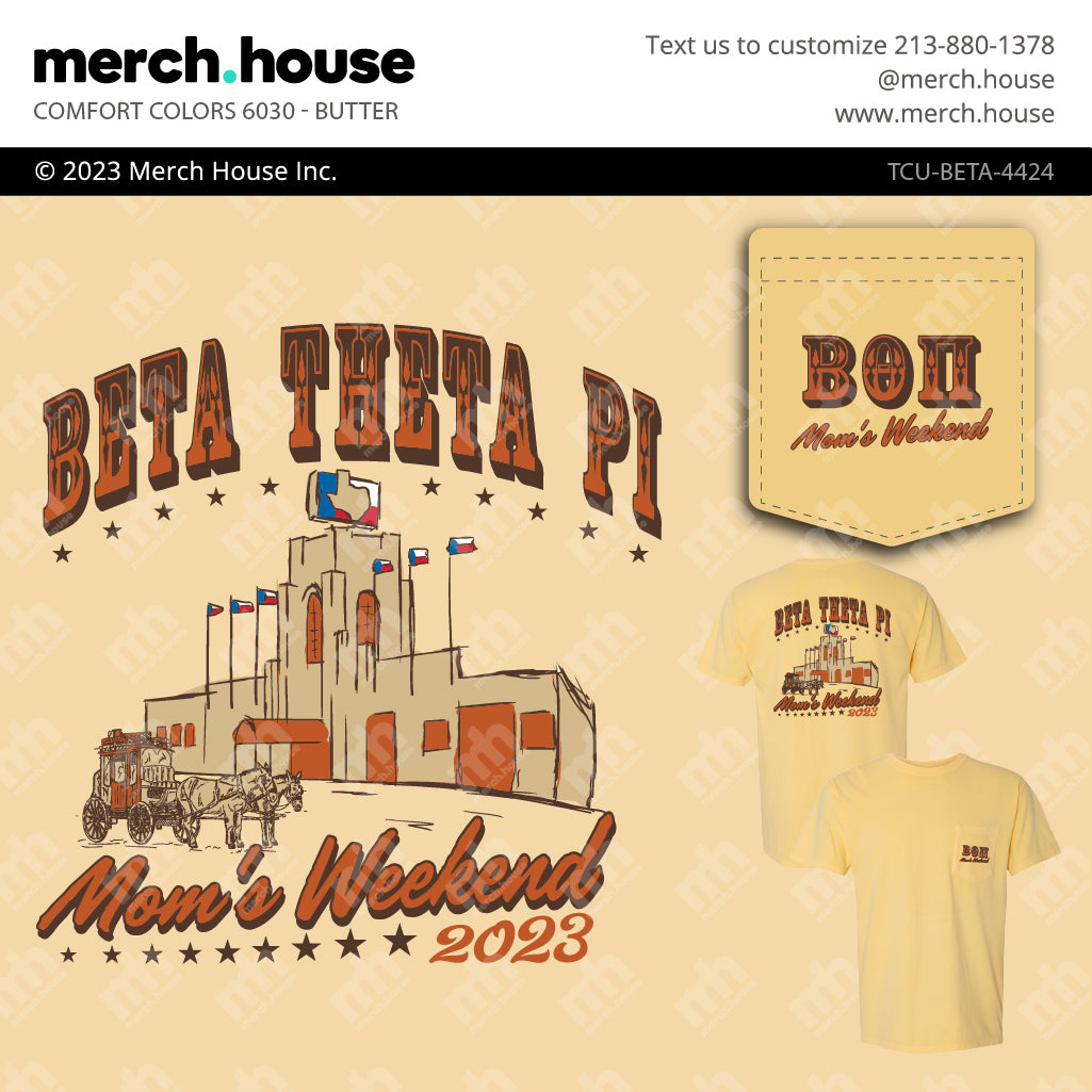 Beta Theta Pi Mom's Weekend Alamo Shirt