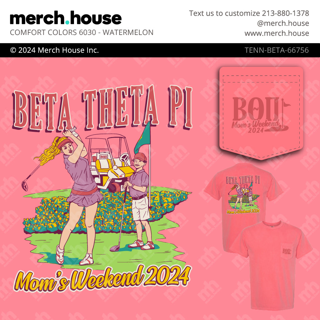 Beta Theta Pi Mom's Weekend Mom Golfer Shirt