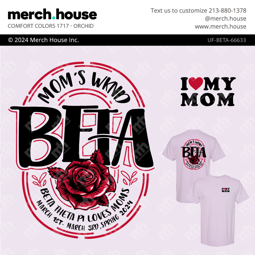 Beta Theta Pi Mom's Weekend Rose Shirt