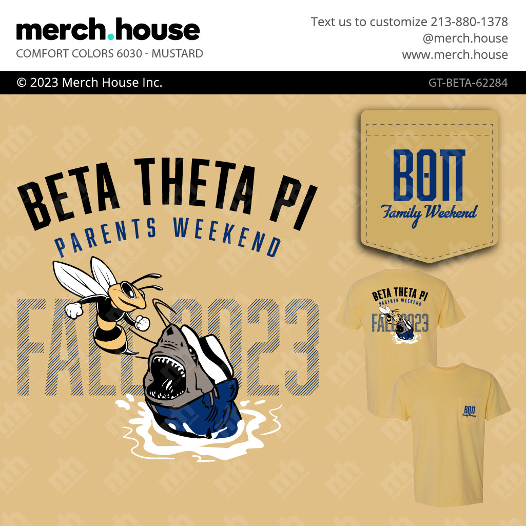 Beta Theta Pi Parents Weekend Mascots Shirt
