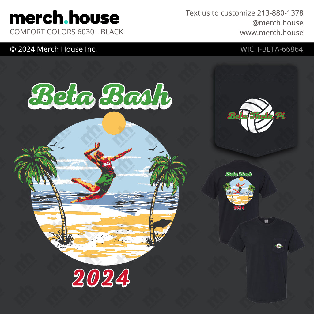Beta Theta Pi Philanthropy Beach Volleyball Bash Shirt