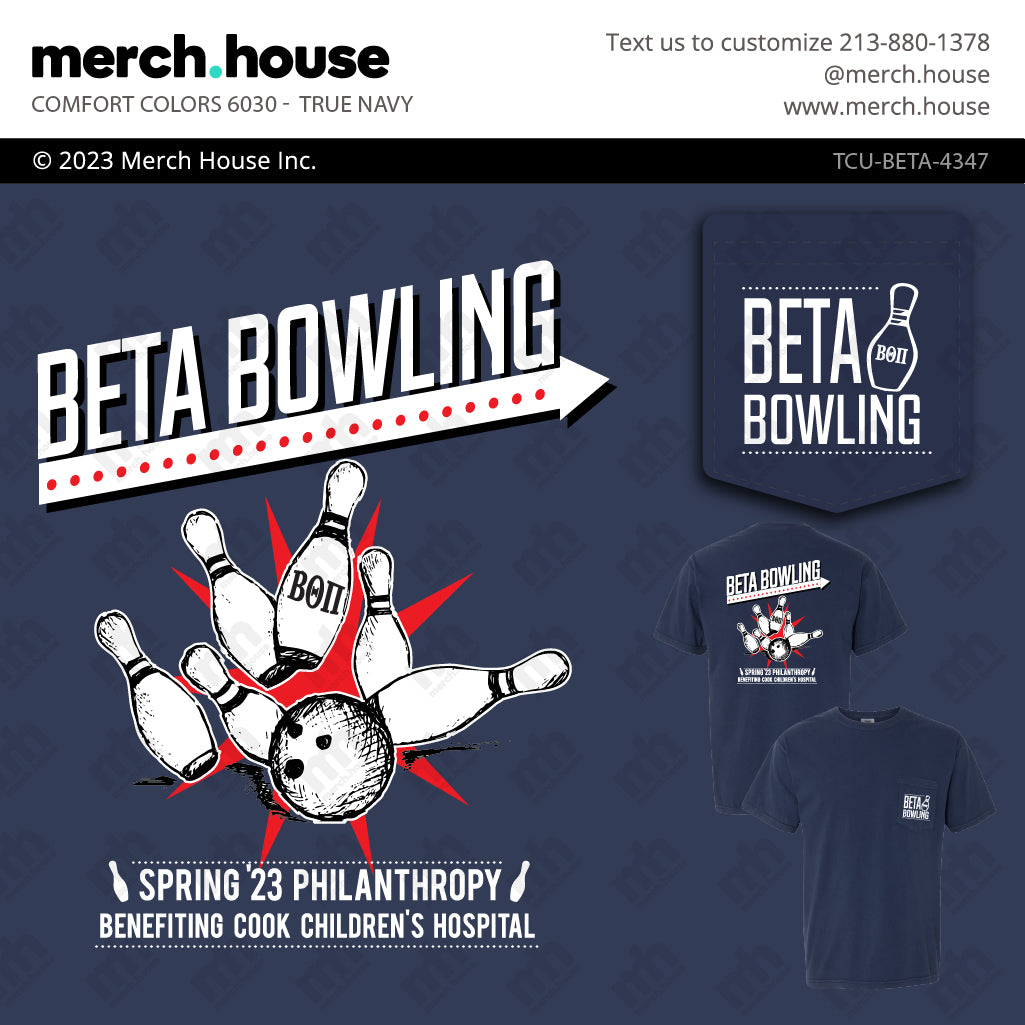 Beta Theta Pi Philanthropy Bowling Shirt