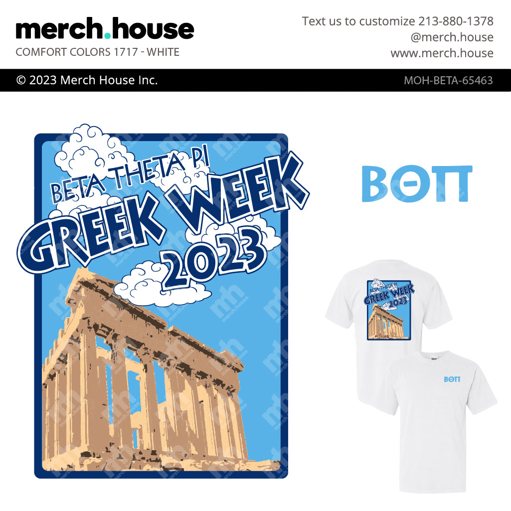 Beta Theta Pi Philanthropy Greek Building Shirt