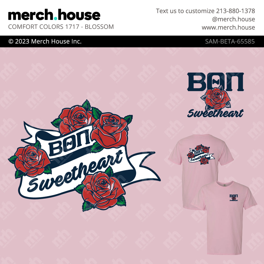 Beta Theta Pi Philanthropy Ribbon and Roses Shirt
