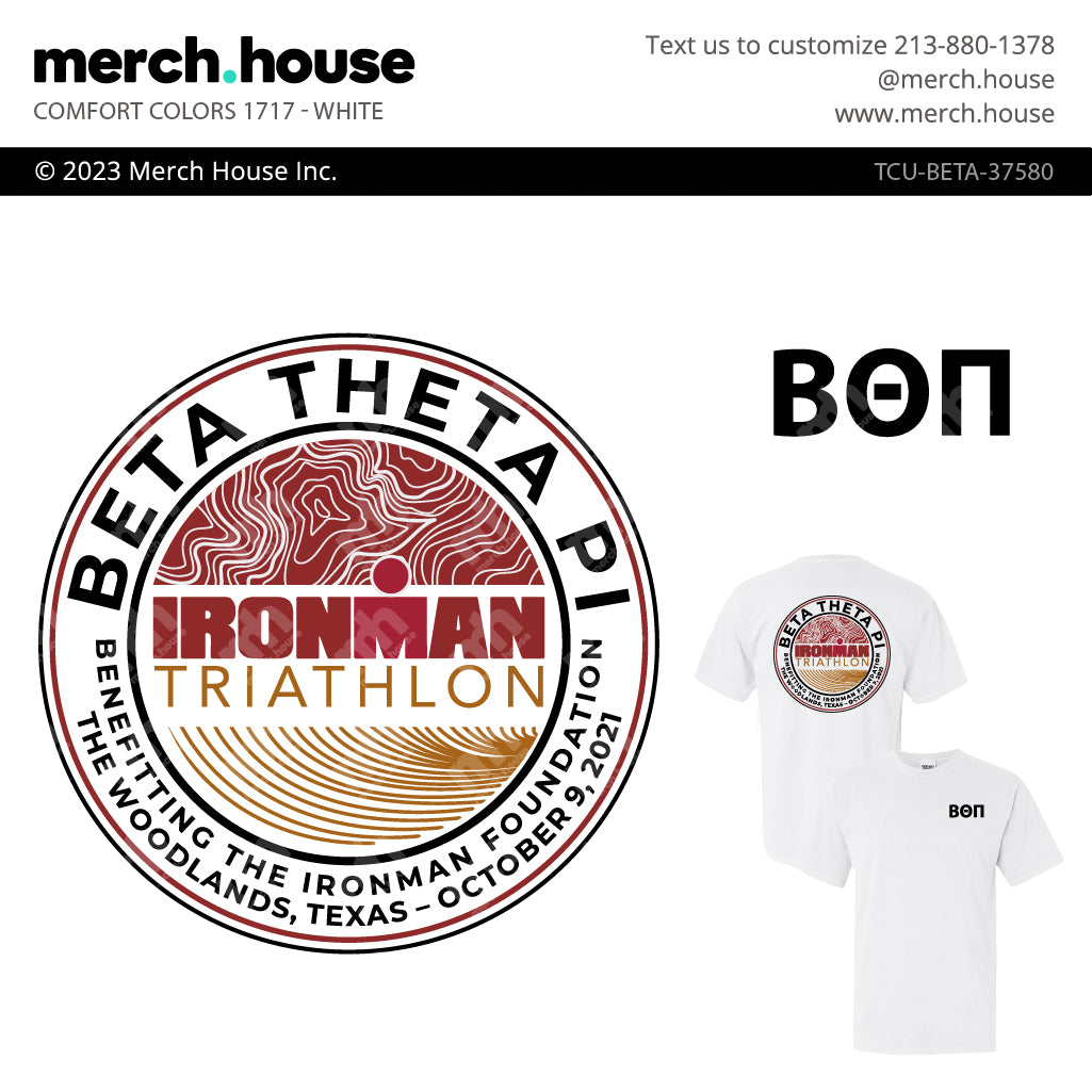 Beta Theta Pi Philanthropy Triathlon Waves Shirt