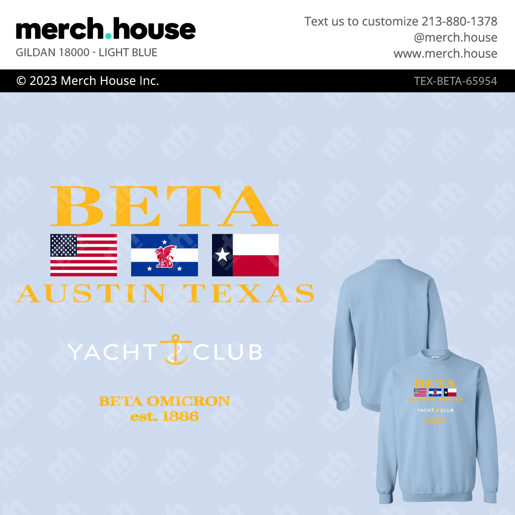 Beta Theta Pi Philanthropy Yacht Club Embroidered Sweater