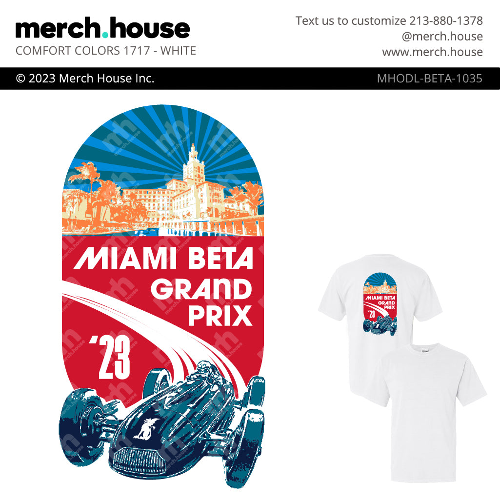 Beta Theta Pi PR Miami Grand Prix Shirt