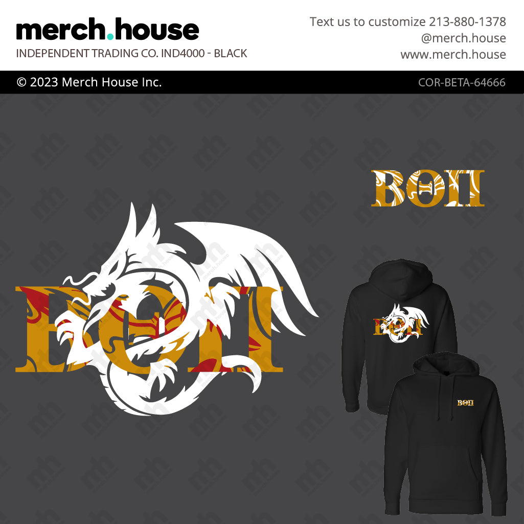 Beta Theta Pi PR White Dragon Hoodie