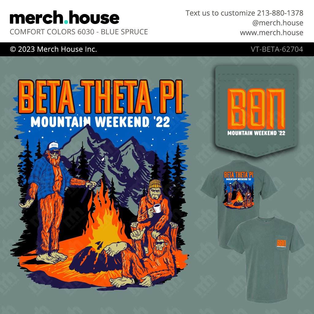 Beta Theta Pi Retreat Sasquatch Bonfire Shirt