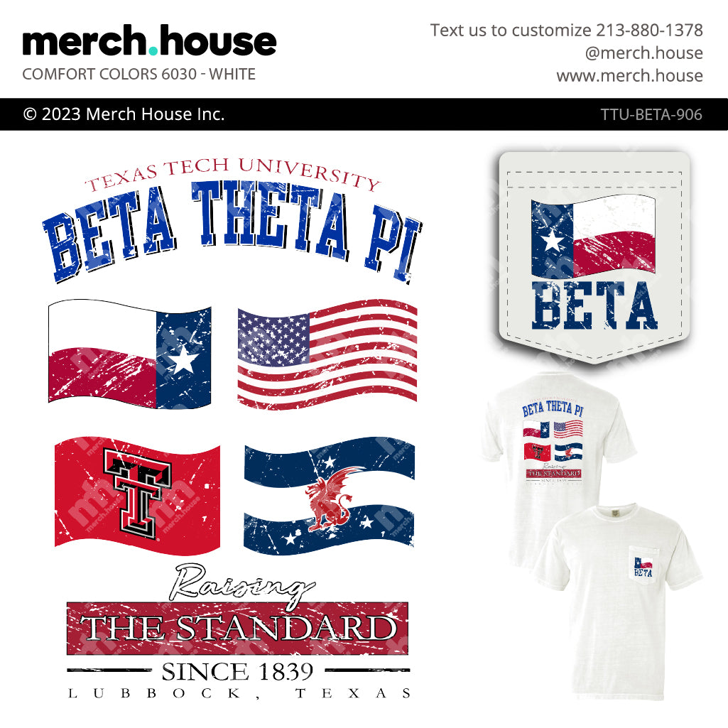 Beta Theta Pi Rush Shirt Flags