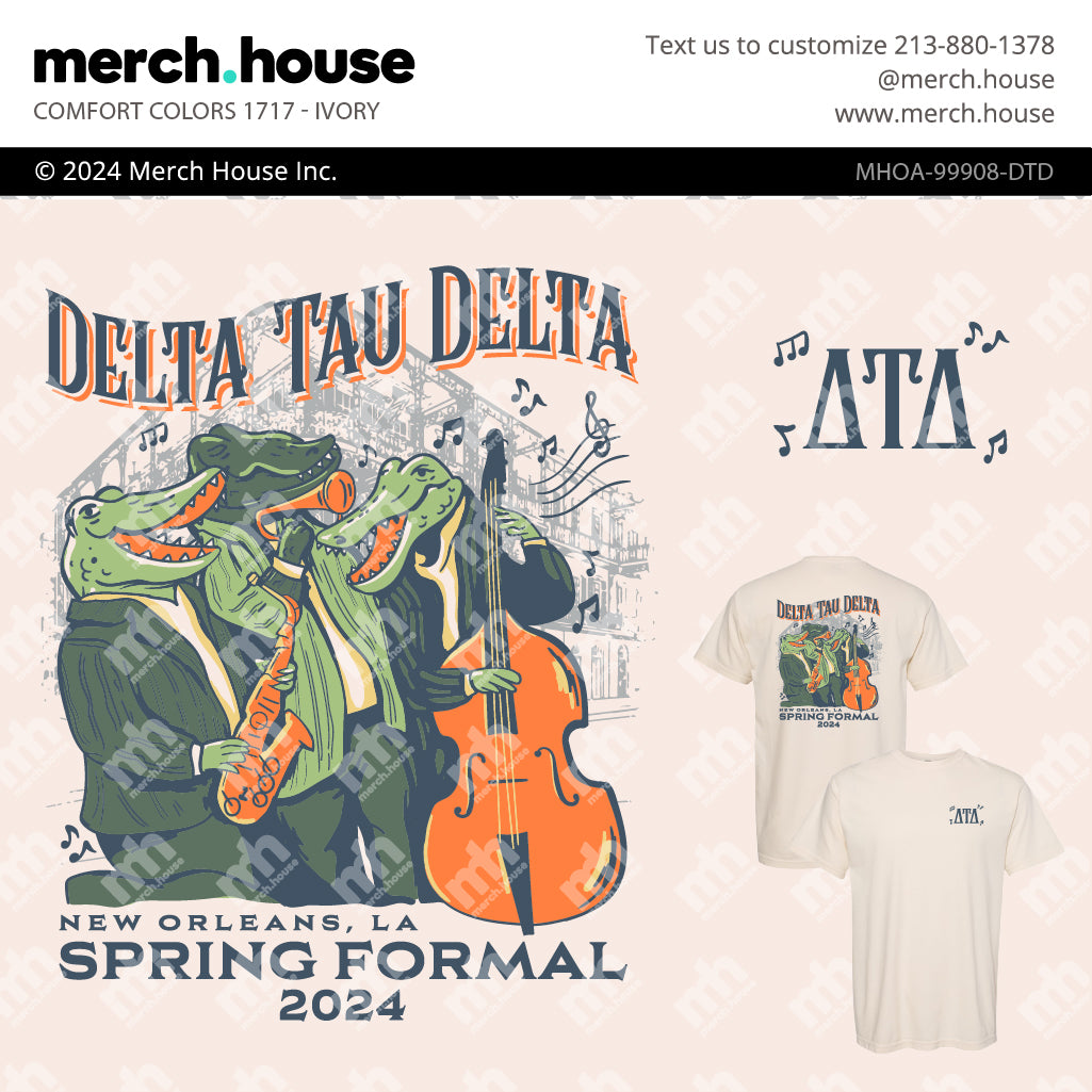 Delta Tau Delta Formal NOLA Musicians Shirt