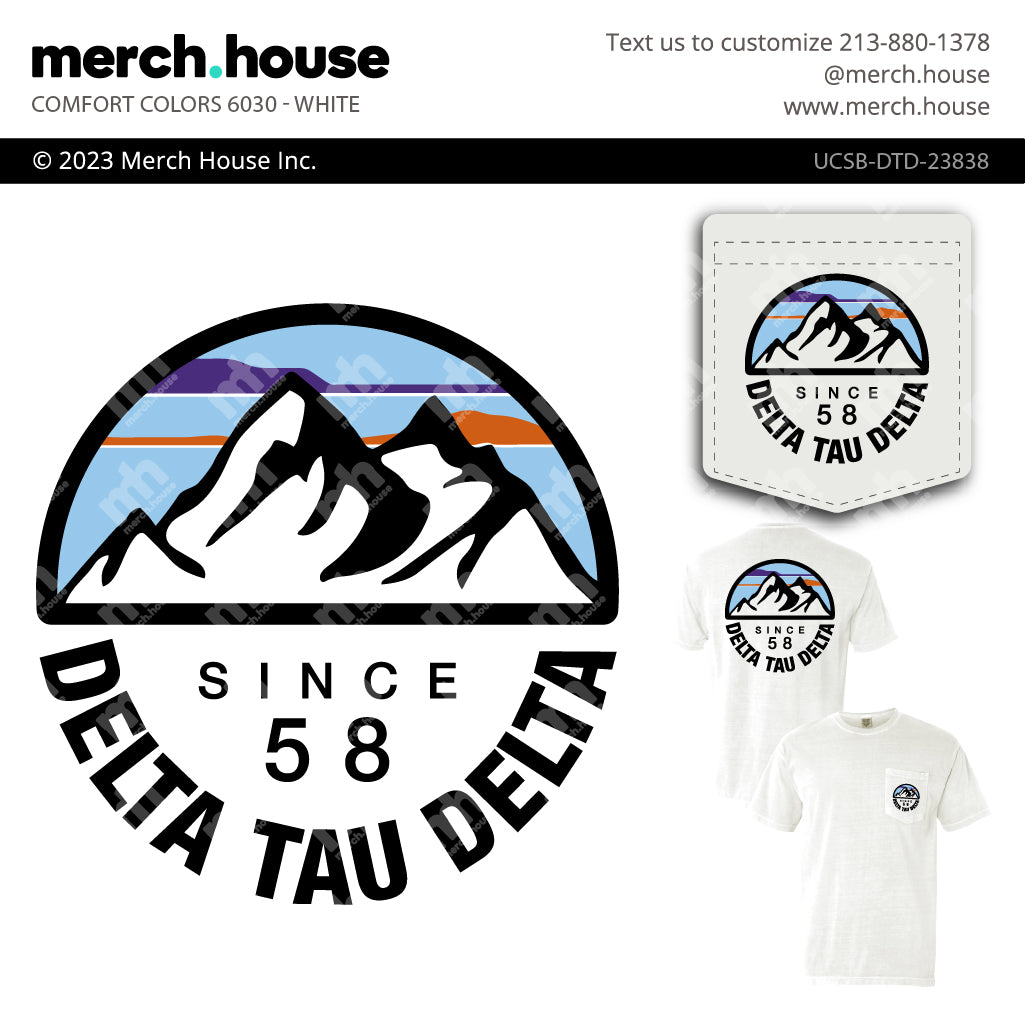Delta Tau Delta Rush Shirt Circle Mountain