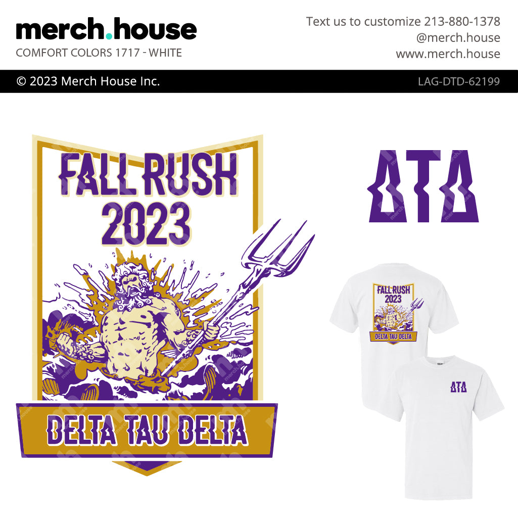 Delta Tau Delta Rush Shirt Trident