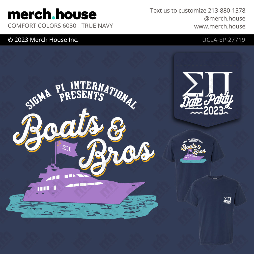 Fraternity Date Party Boats and Bros Shirt