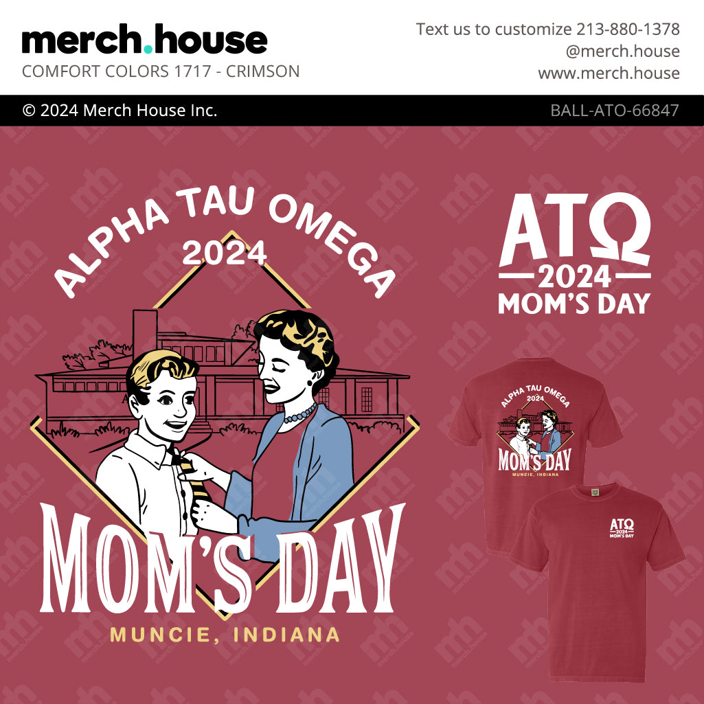 Fraternity Mom's Weekend Chapter House Shirt