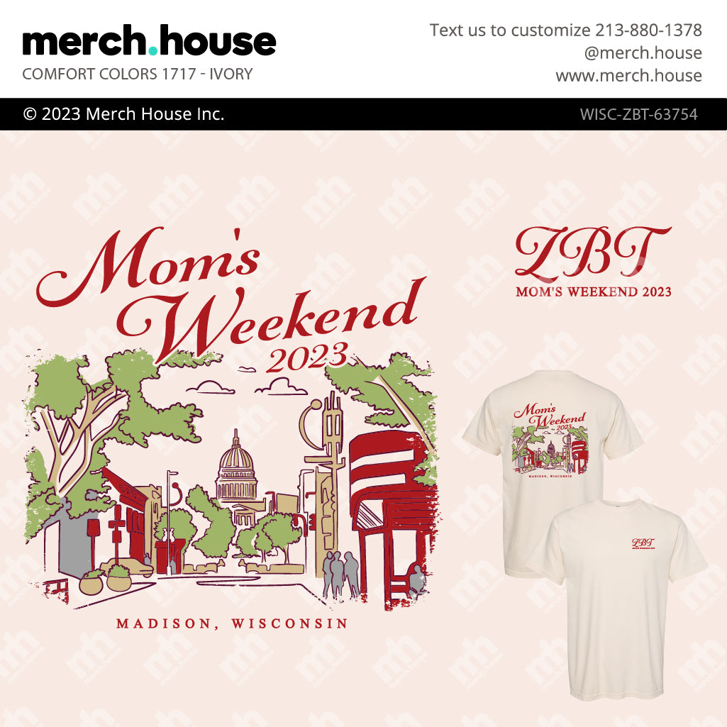 Fraternity Mom's Weekend Madison Capitol Shirt