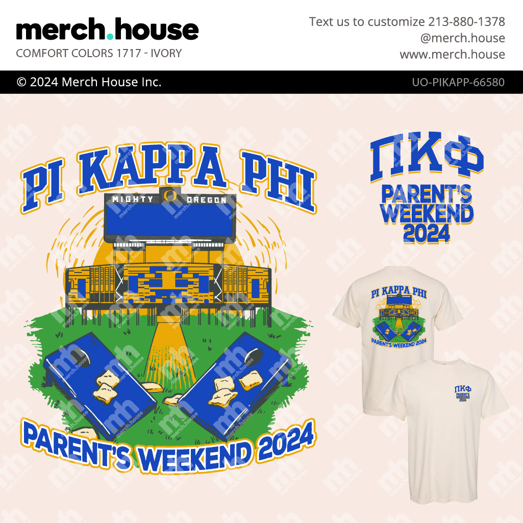 Fraternity Parents Weekend Outdoor Game Shirt
