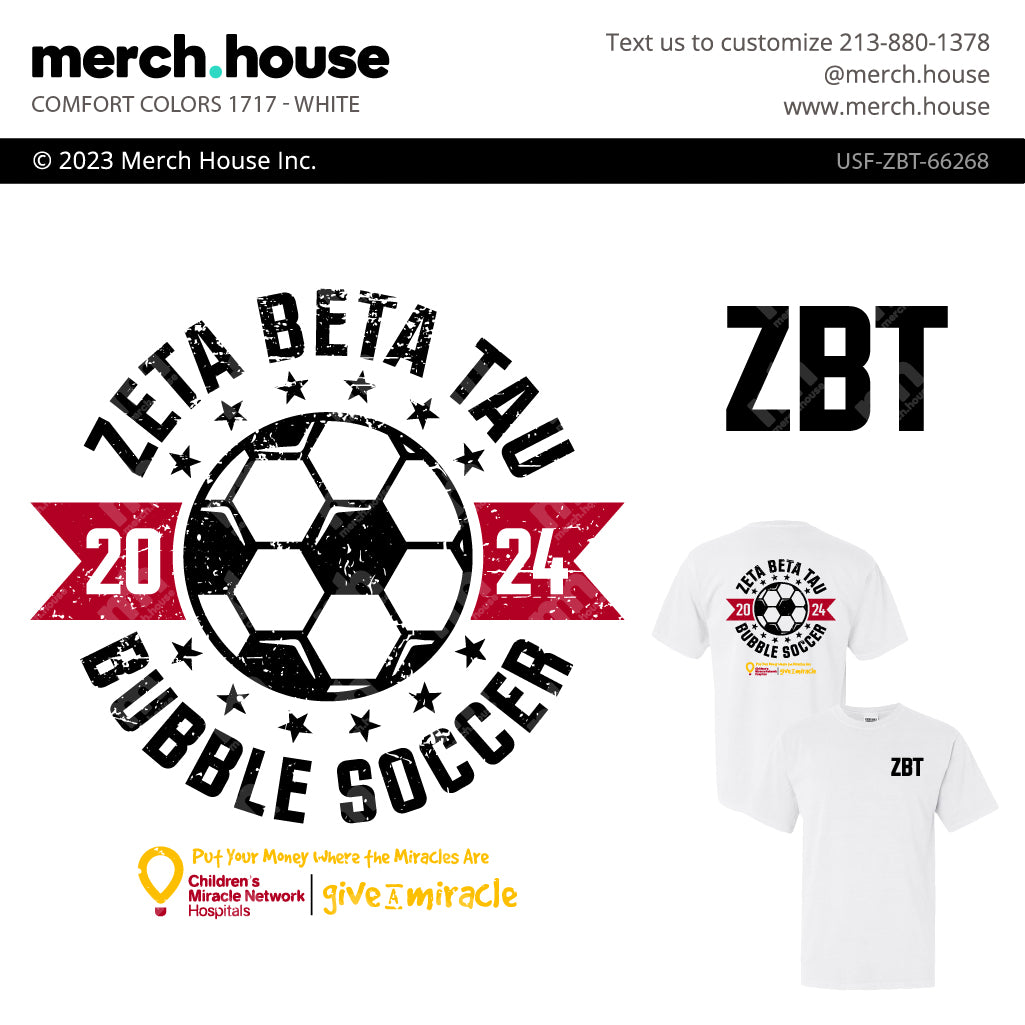 Fraternity Philanthropy Bubble Soccer Shirt