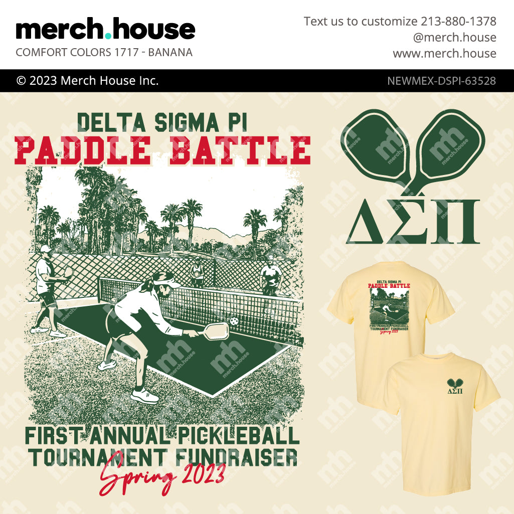 Fraternity Philanthropy Pickleball Game Shirt