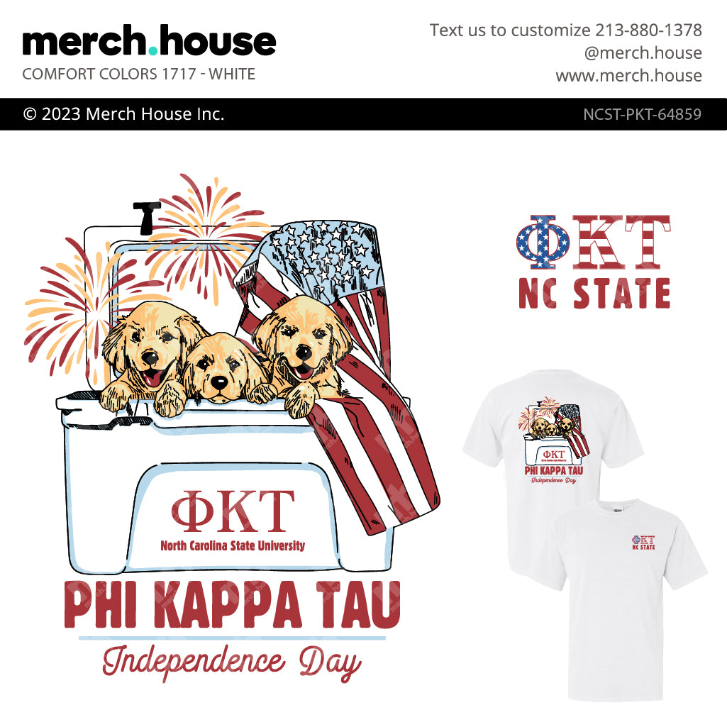 Fraternity Philanthropy Puppy Cooler Shirt