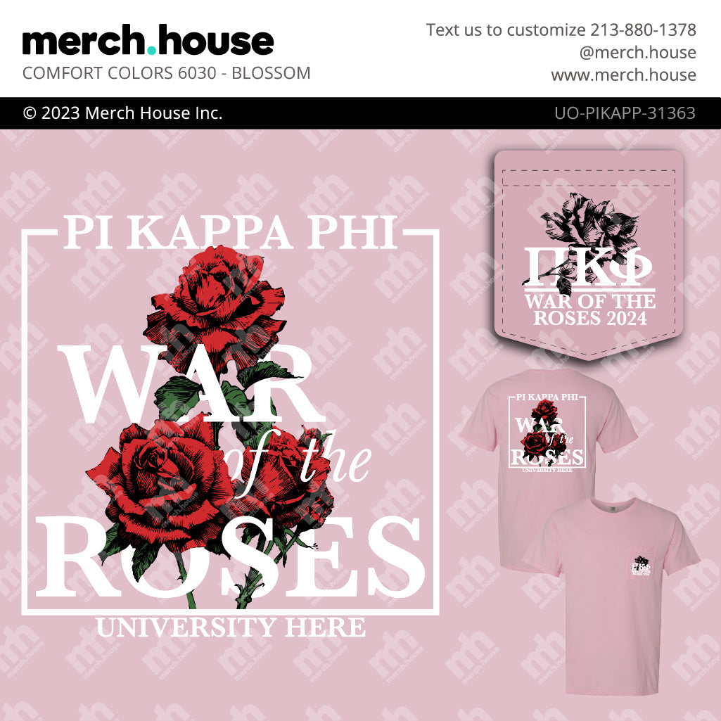 Fraternity Philanthropy Red War of the Roses Shirt