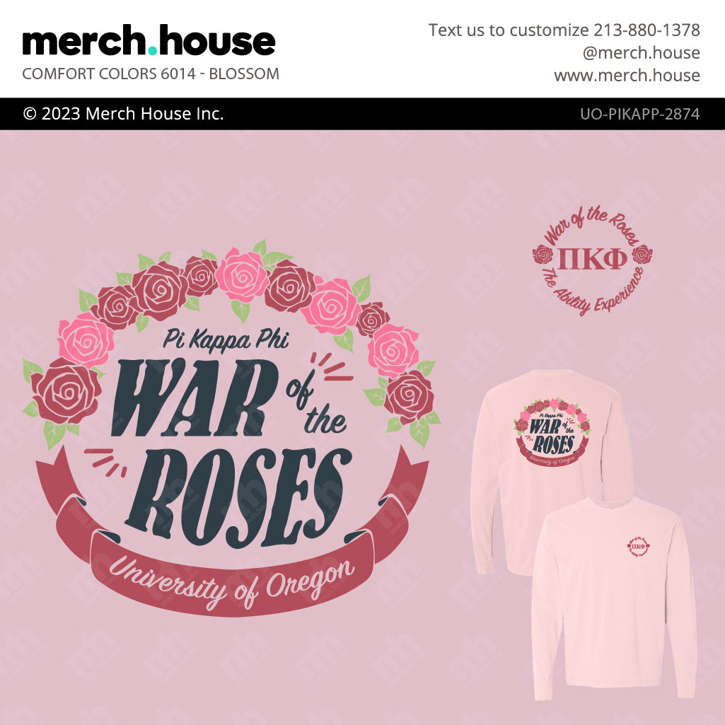 Fraternity Philanthropy War of the Roses Ribbon Shirt