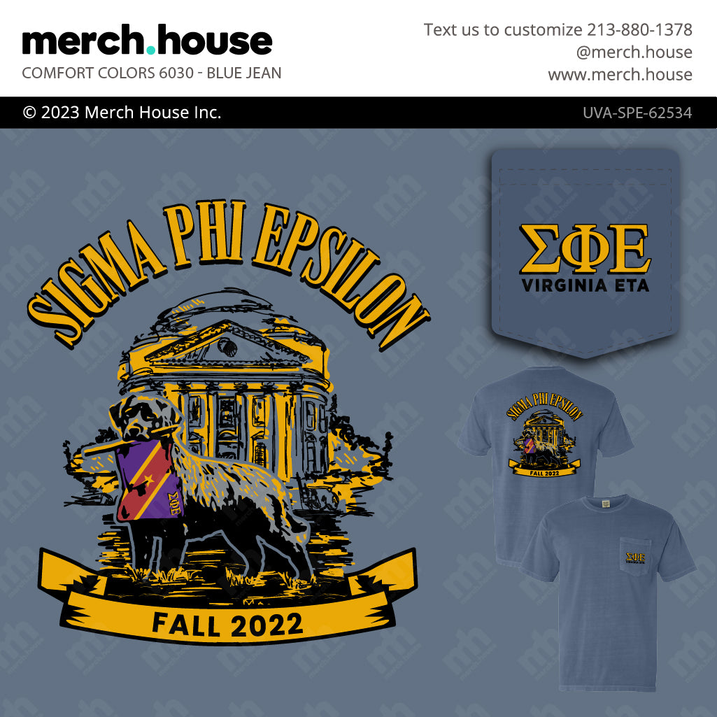 Fraternity PR Dog and Flag Shirt